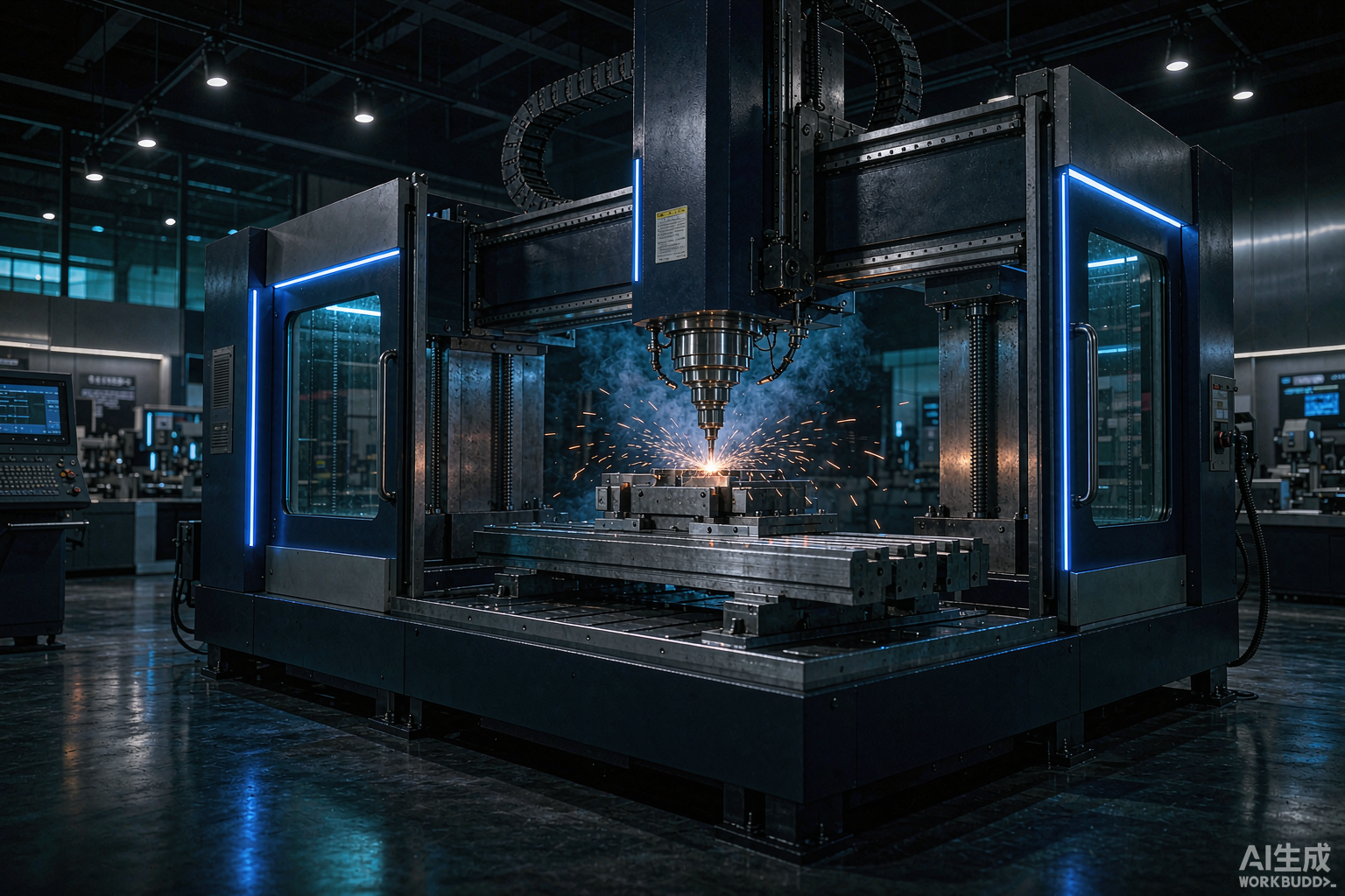 Side-by-side comparison of a European premium 5-axis machining center and a Chinese tier-1 5-axis machine