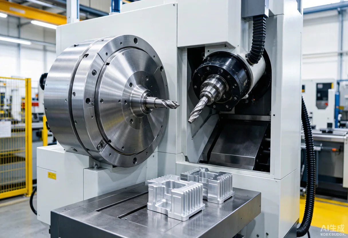 Gree GA-FA320 five-axis vertical machining center with trunnion table.