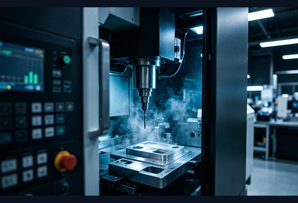Gree high-speed drilling and tapping CNC machining center machining aluminium smartphone middle frames