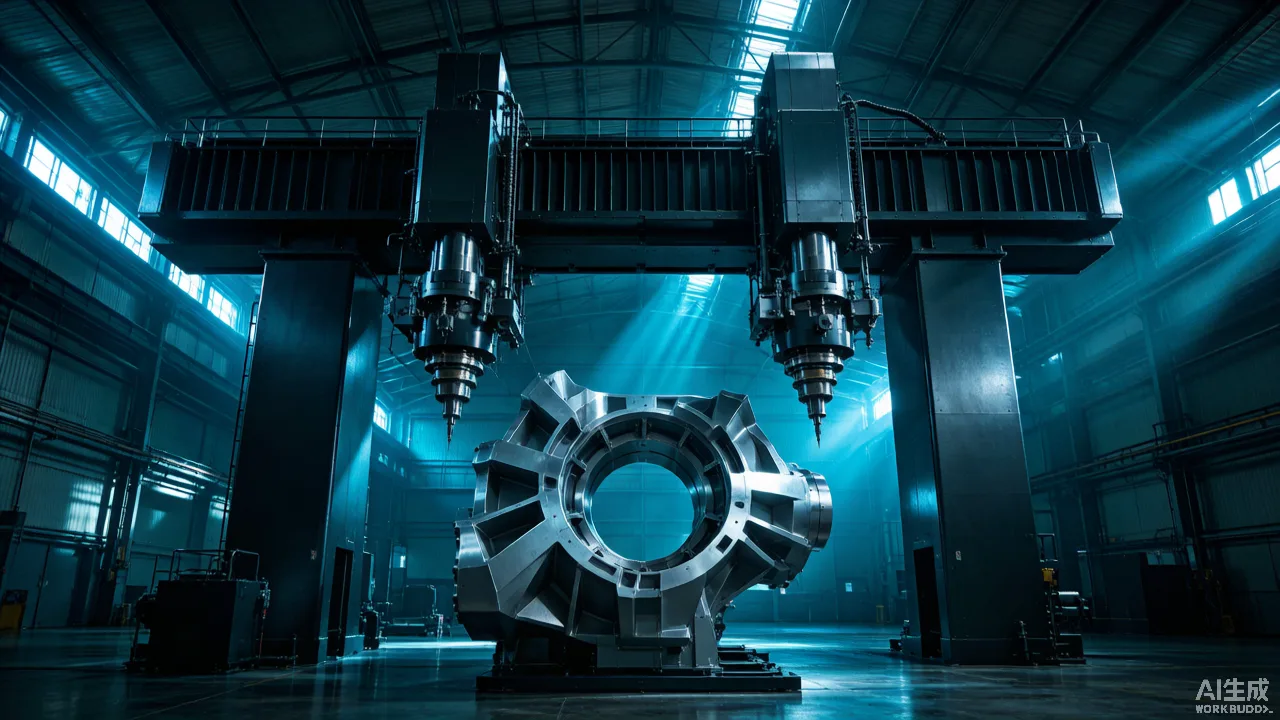 Gree high-speed twin five-axis gantry CNC machining center