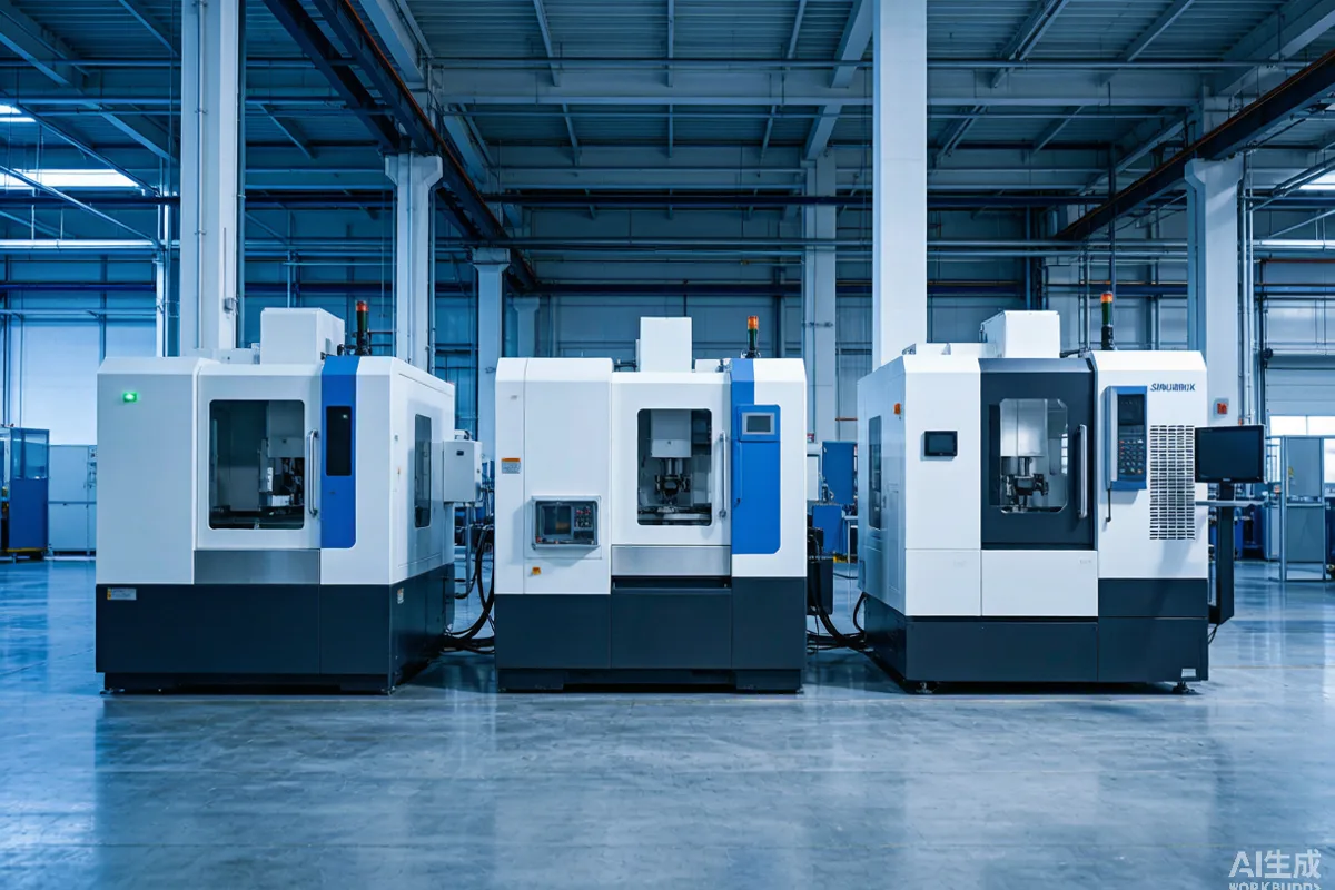 Large fixed-beam gantry machining center